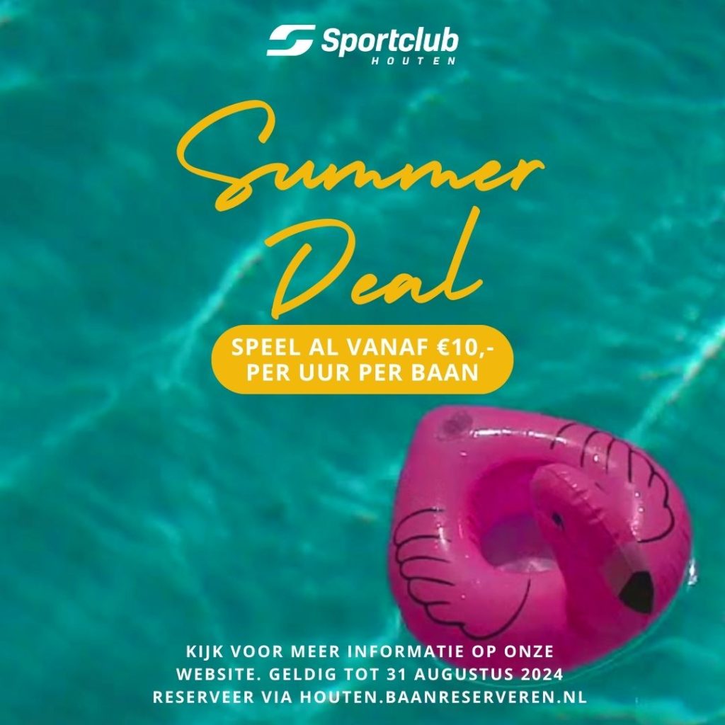 Summer deal Sportclub Houten augustus