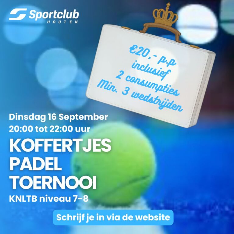 Koffertjes Padel Toernooi